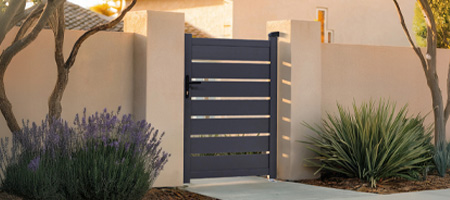 Trädgårdsgrind i aluminium