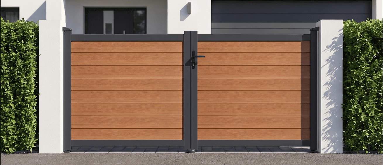 Composite swing gate